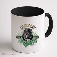Lucky Cat Meow Money Cat Lovers Gift Coffee Mug thumb 1