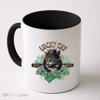 Lucky Cat Meow Money Cat Lovers Gift Coffee Mug thumb 0