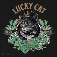 Lucky Cat Meow Money Cat Lovers Gift Women's Hoodie thumb 2