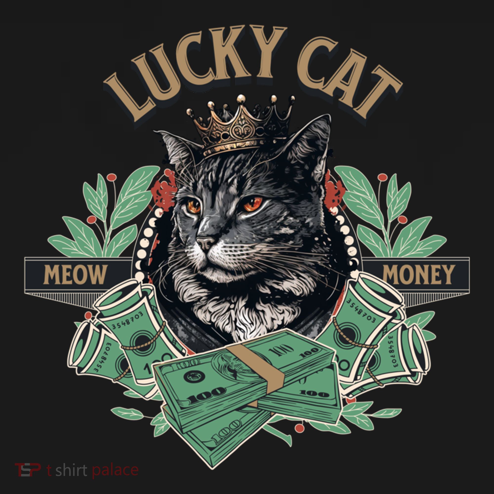 Lucky Cat Meow Money Cat Lovers Gift Women's Hoodie