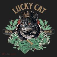 Lucky Cat Meow Money Cat Lovers Gift Hat thumb 2