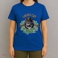 Lucky Cat Meow Money Cat Lovers Gift T-Shirt thumb 4