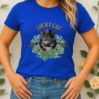 Lucky Cat Meow Money Cat Lovers Gift Women's T-Shirt thumb 2