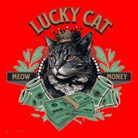 Lucky Cat Meow Money Cat Lovers Gift Santa Hat thumb 1