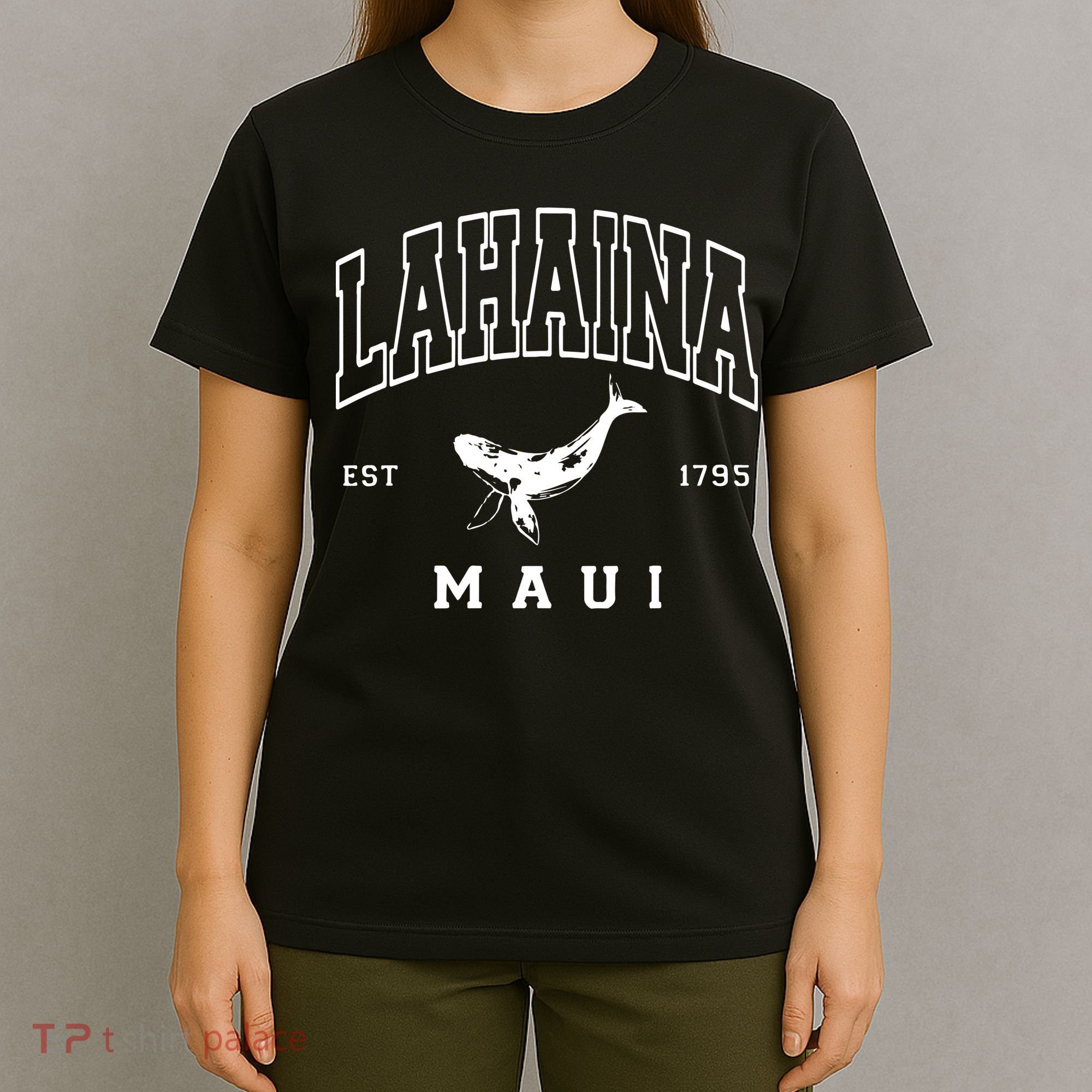 Lahaina Collegiate Maui Hawaii Strong Letterman T-Shirt