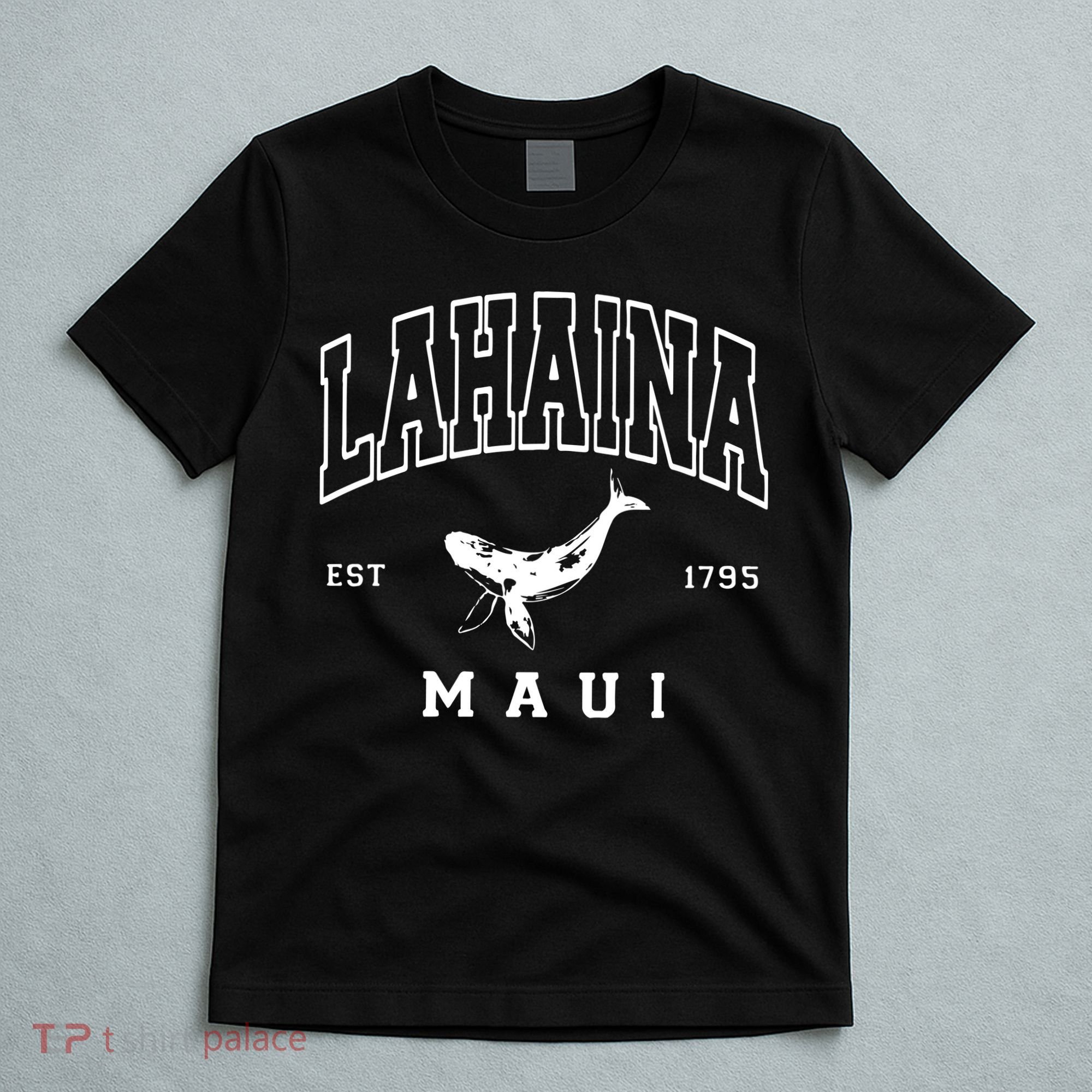 Lahaina Collegiate Maui Hawaii Strong Letterman T-Shirt
