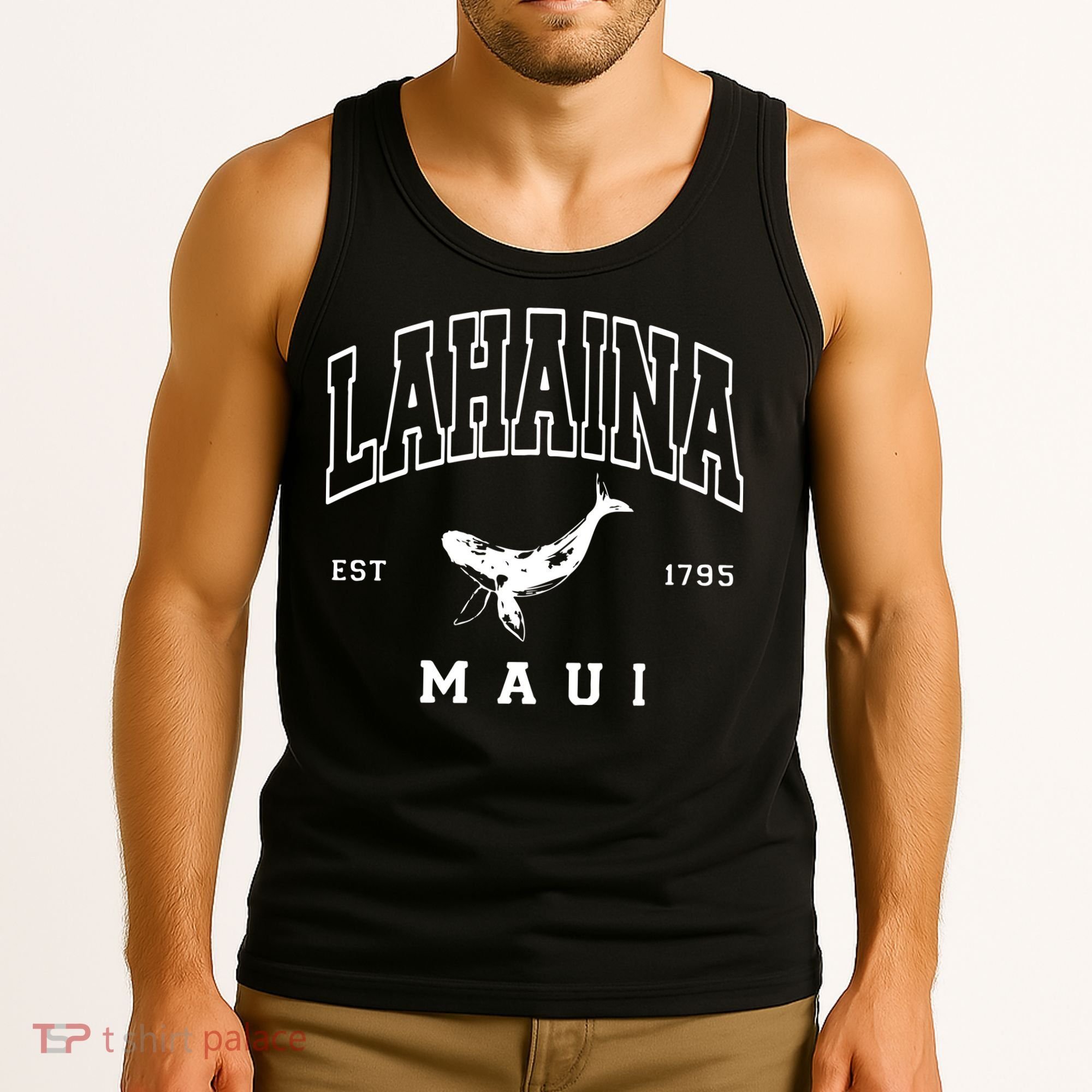 Lahaina Collegiate Maui Hawaii Strong Letterman Tank Top