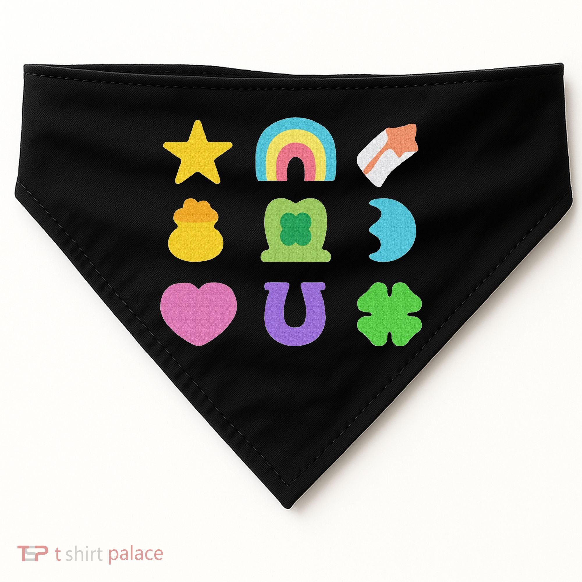 Lucky Cereal Marshmallow Shapes Magically Charms Delicious USA-Made Doggie Bandana