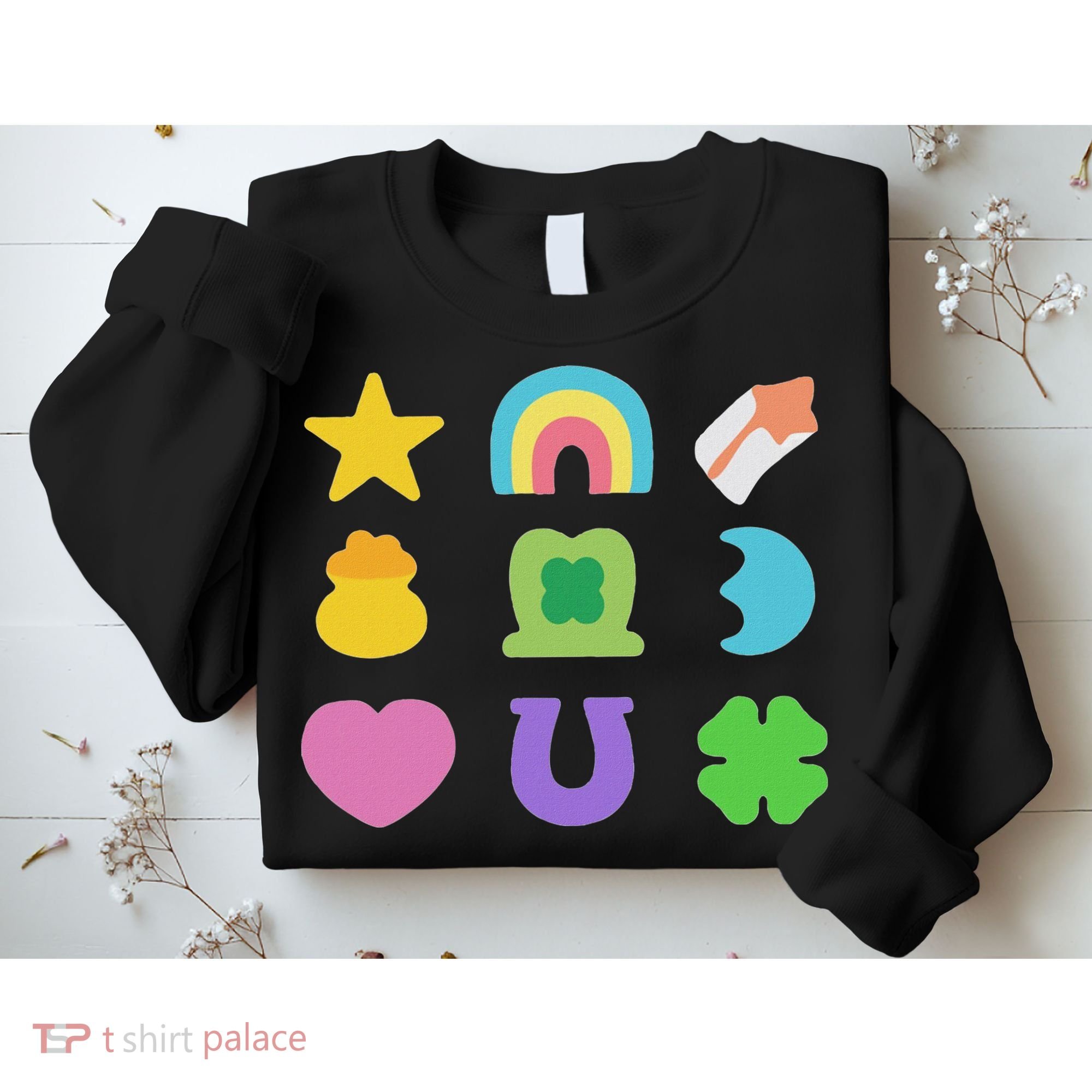 Lucky Cereal Marshmallow Shapes Magically Charms Delicious Sweatshirt