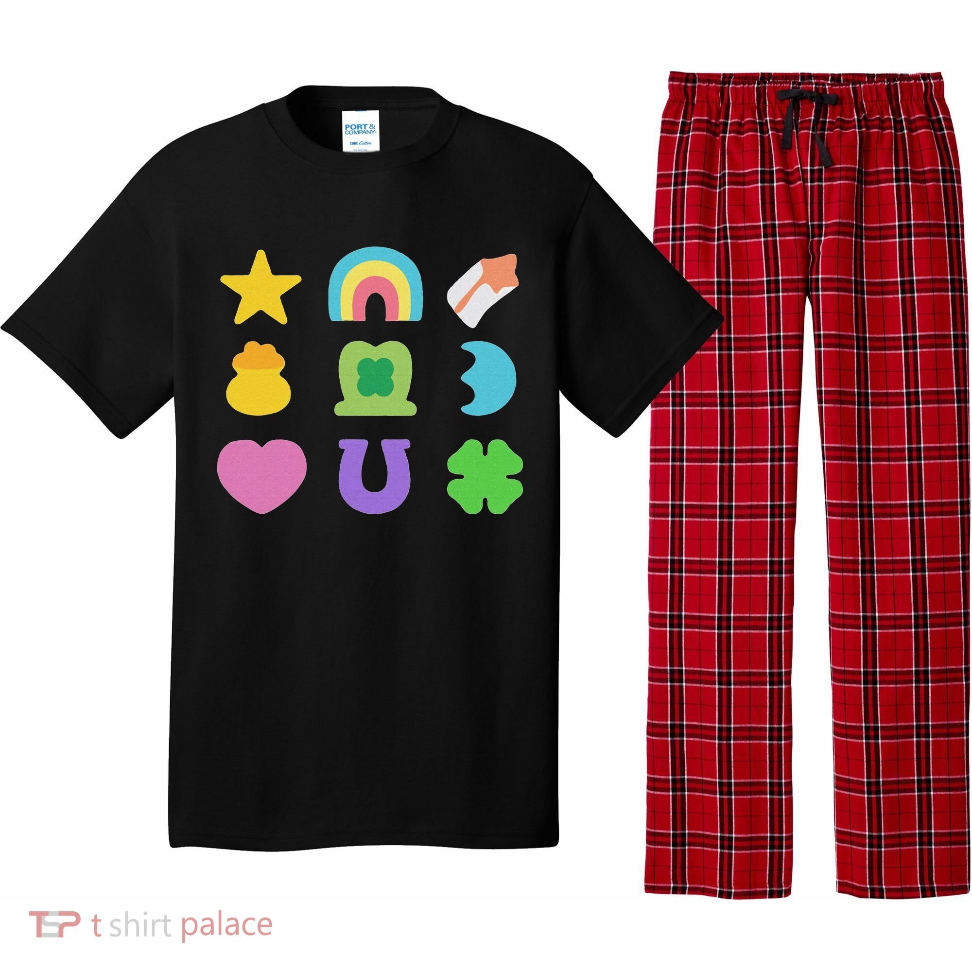 Lucky Cereal Marshmallow Shapes Magically Charms Delicious Pajama Set