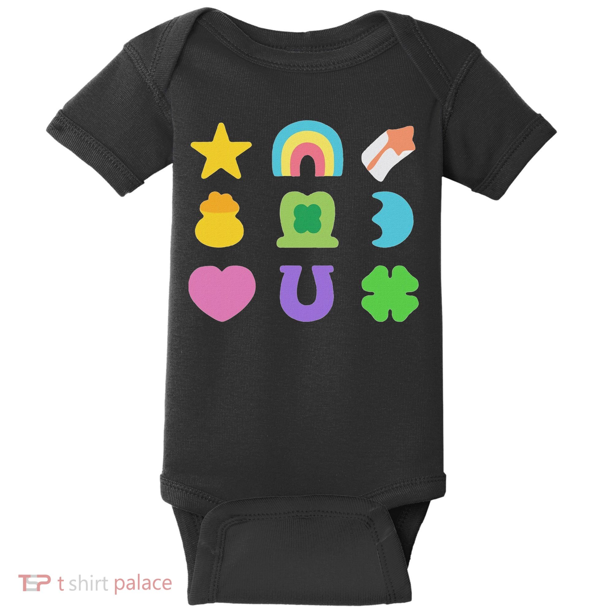 Lucky Cereal Marshmallow Shapes Magically Charms Delicious Baby Bodysuit