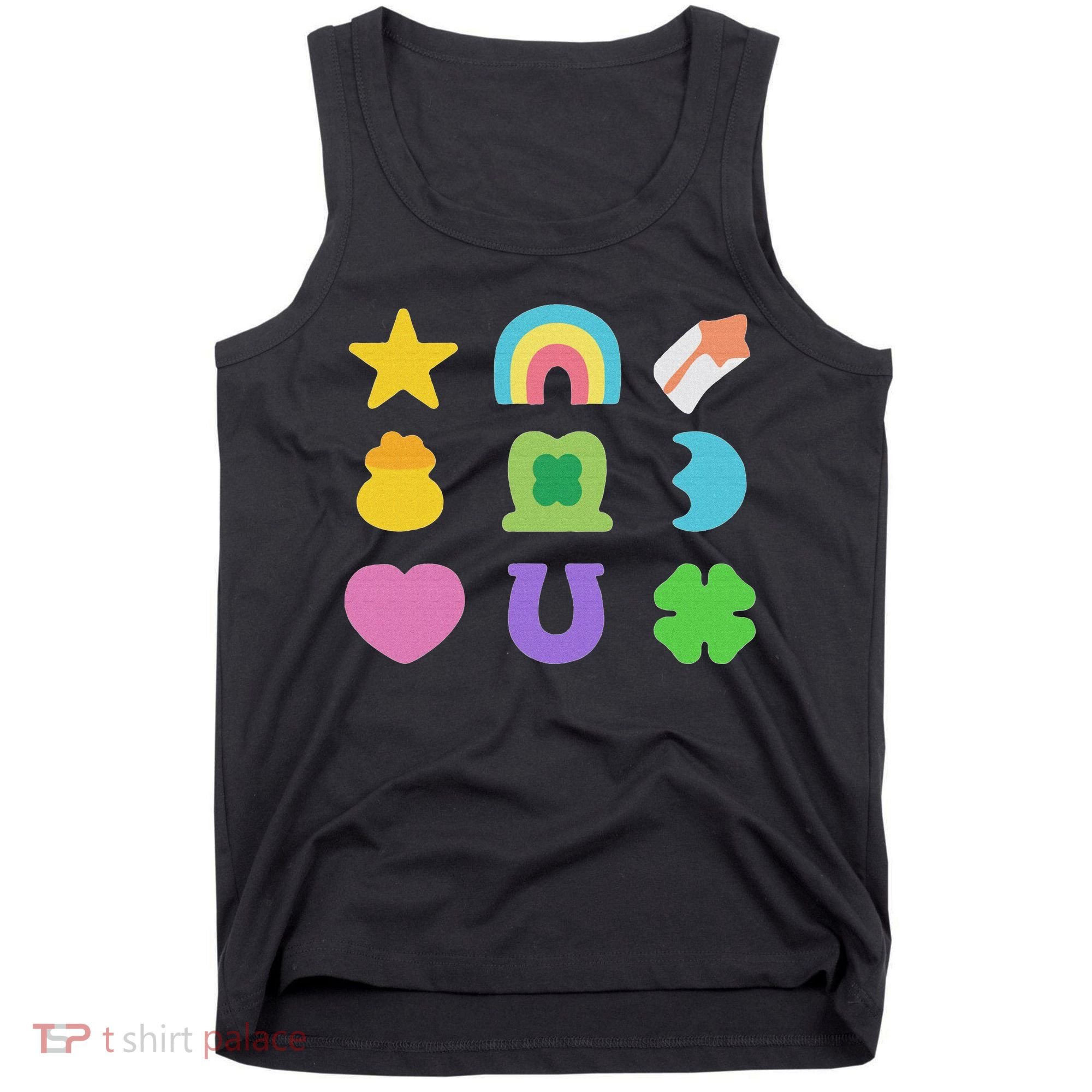 Lucky Cereal Marshmallow Shapes Magically Charms Delicious Tank Top