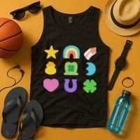 Lucky Cereal Marshmallow Shapes Magically Charms Delicious Tank Top thumb 4