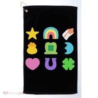 Lucky Cereal Marshmallow Shapes Magically Charms Delicious Golf Towel thumb 0