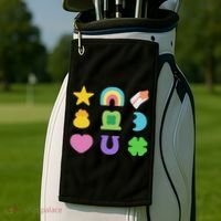Lucky Cereal Marshmallow Shapes Magically Charms Delicious Golf Towel thumb 2