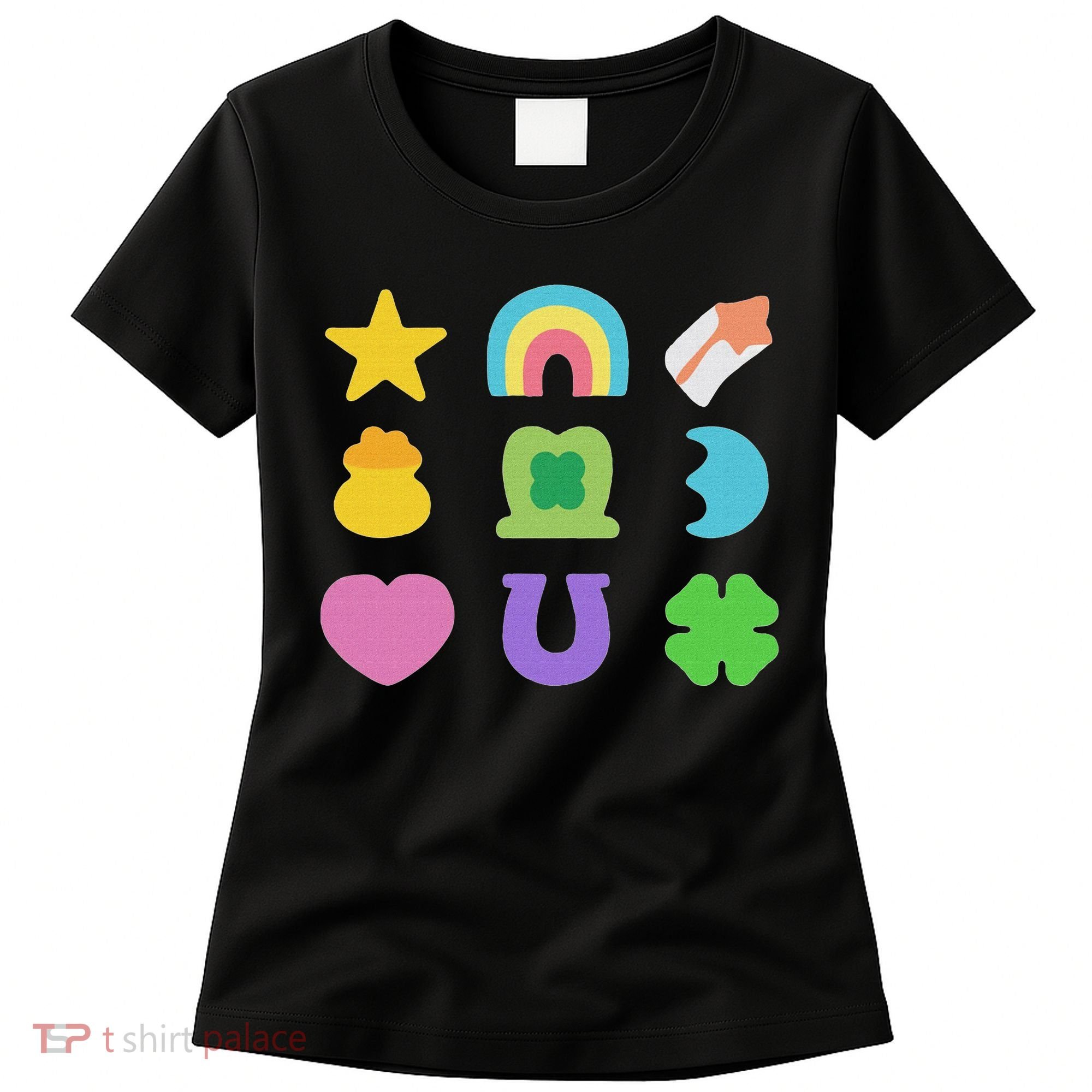 Lucky Cereal Marshmallow Shapes Magically Charms Delicious Women's T-Shirt
