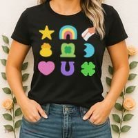 Lucky Cereal Marshmallow Shapes Magically Charms Delicious Women's T-Shirt thumb 2
