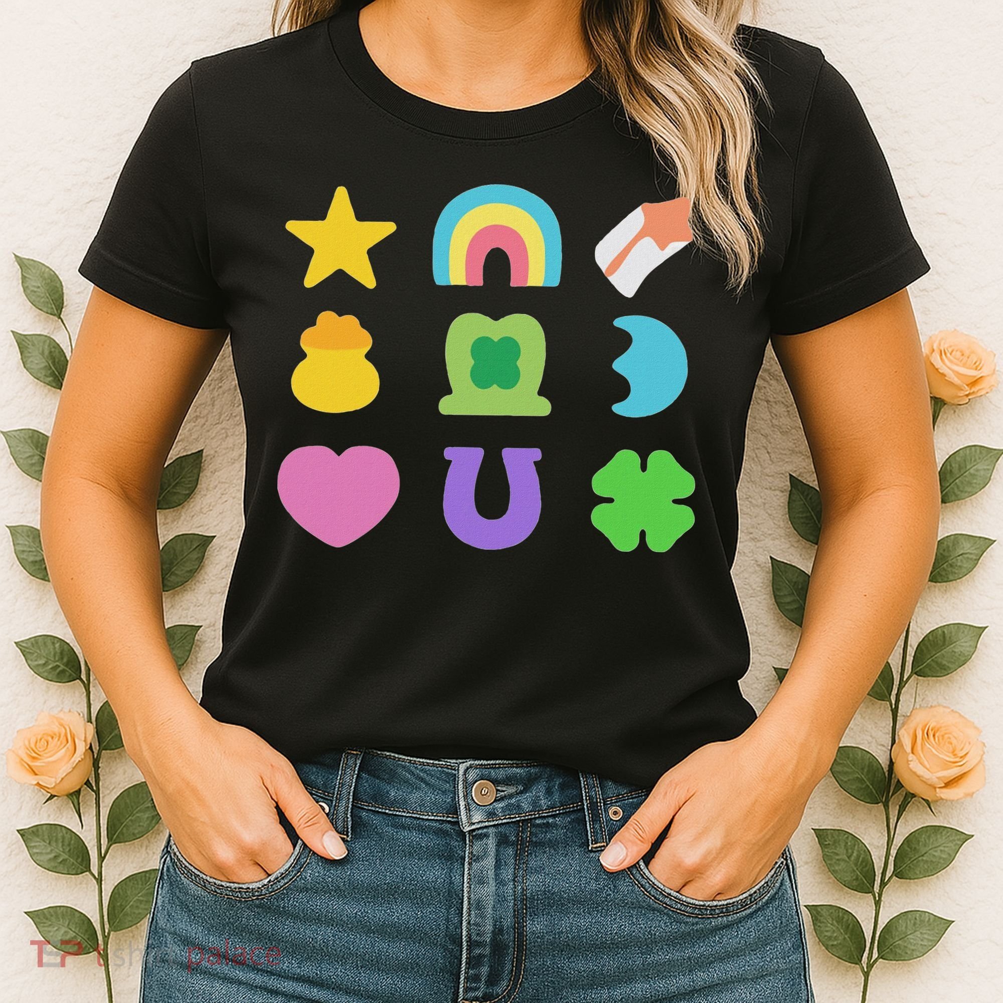 Lucky Cereal Marshmallow Shapes Magically Charms Delicious Women's T-Shirt