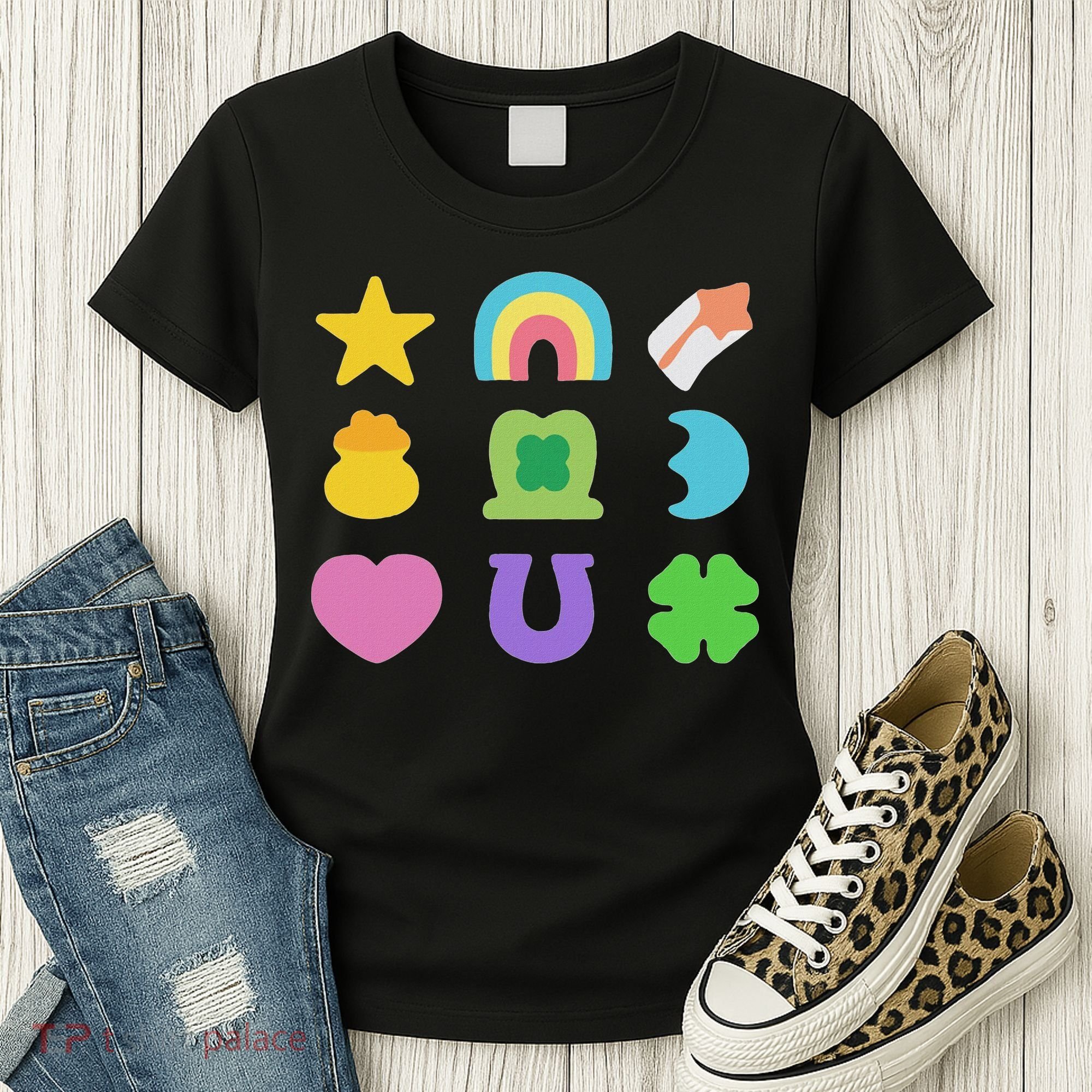 Lucky Cereal Marshmallow Shapes Magically Charms Delicious Women's T-Shirt