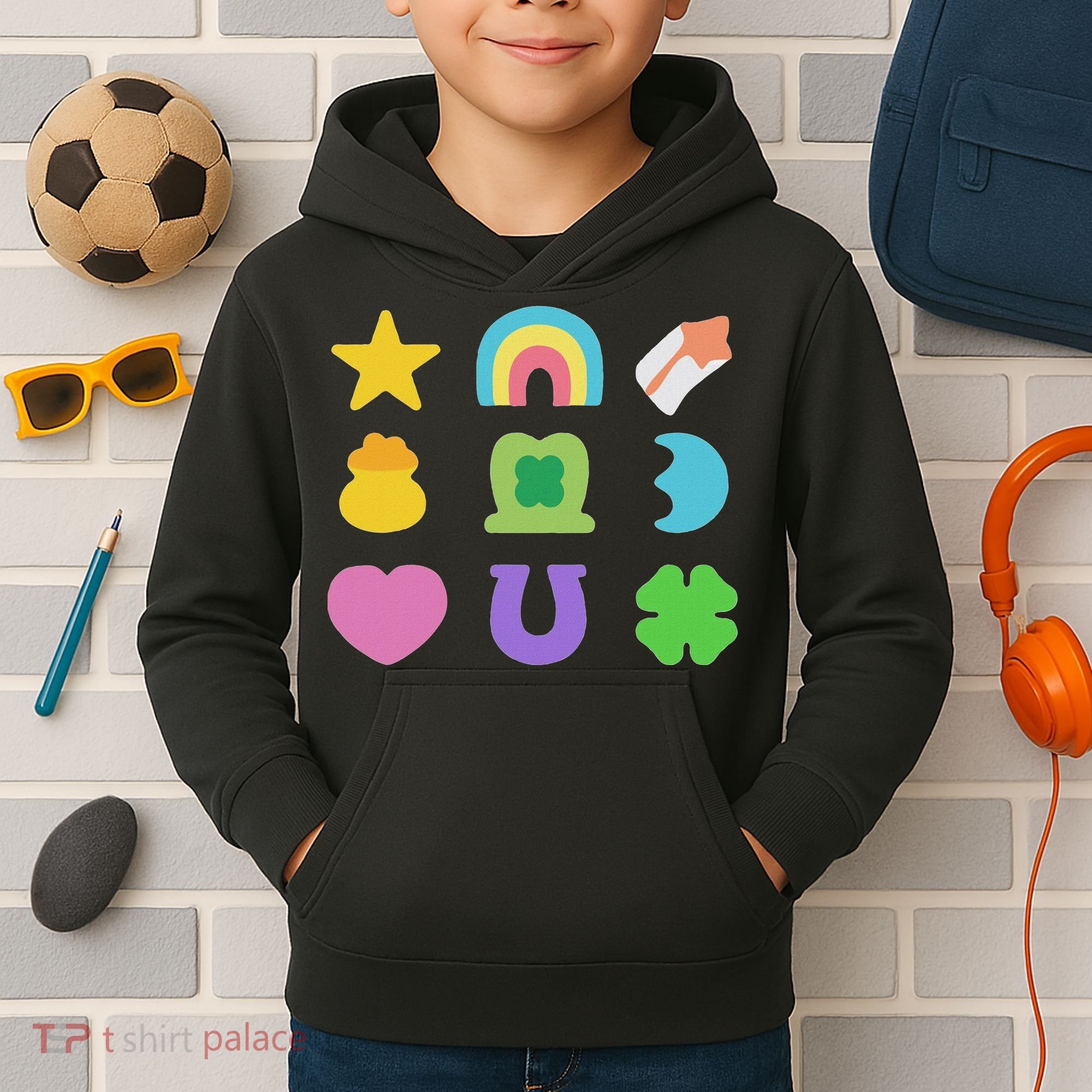 Lucky Cereal Marshmallow Shapes Magically Charms Delicious Kids Hoodie