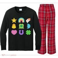 Lucky Cereal Marshmallow Shapes Magically Charms Delicious Kids Long Sleeve Plaid Pajama Set thumb 0