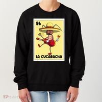 La Cucaracha Mexican Bingo Card Cockroach With Taco & Beer Women's Sweatshirt thumb 0