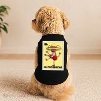 La Cucaracha Mexican Bingo Card Cockroach With Taco & Beer Doggie Tank thumb 2