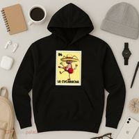 La Cucaracha Mexican Bingo Card Cockroach With Taco & Beer Hoodie thumb 3