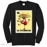 La Cucaracha Mexican Bingo Card Cockroach With Taco & Beer Sweatshirt thumb 0