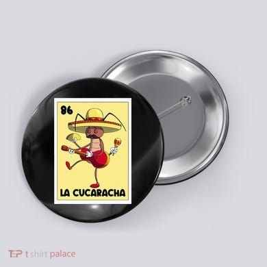 La Cucaracha Mexican Bingo Card Cockroach With Taco & Beer Button