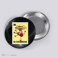 La Cucaracha Mexican Bingo Card Cockroach With Taco & Beer Button thumb 0