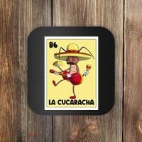 La Cucaracha Mexican Bingo Card Cockroach With Taco & Beer Coaster thumb 0