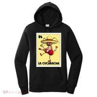 La Cucaracha Mexican Bingo Card Cockroach With Taco & Beer Women's Hoodie thumb 0