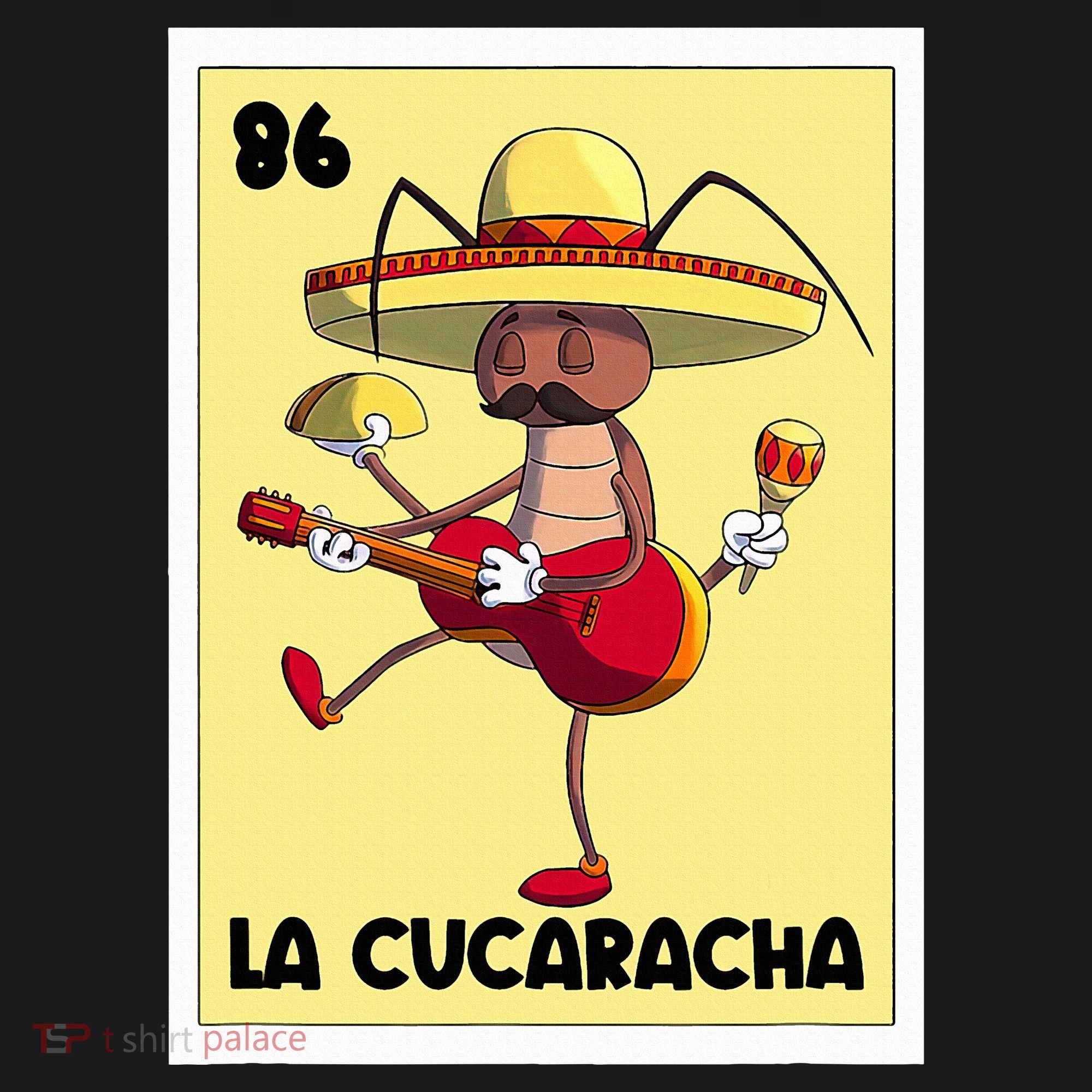 La Cucaracha Mexican Bingo Card Cockroach With Taco & Beer Women's Hoodie