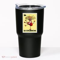 La Cucaracha Mexican Bingo Card Cockroach With Taco & Beer Tumbler thumb 0