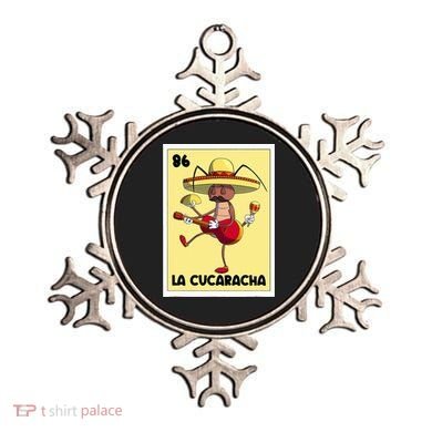 La Cucaracha Mexican Bingo Card Cockroach With Taco & Beer Ornament