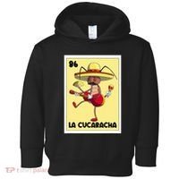 La Cucaracha Mexican Bingo Card Cockroach With Taco & Beer Toddler Hoodie thumb 0