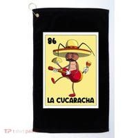 La Cucaracha Mexican Bingo Card Cockroach With Taco & Beer Golf Towel thumb 0