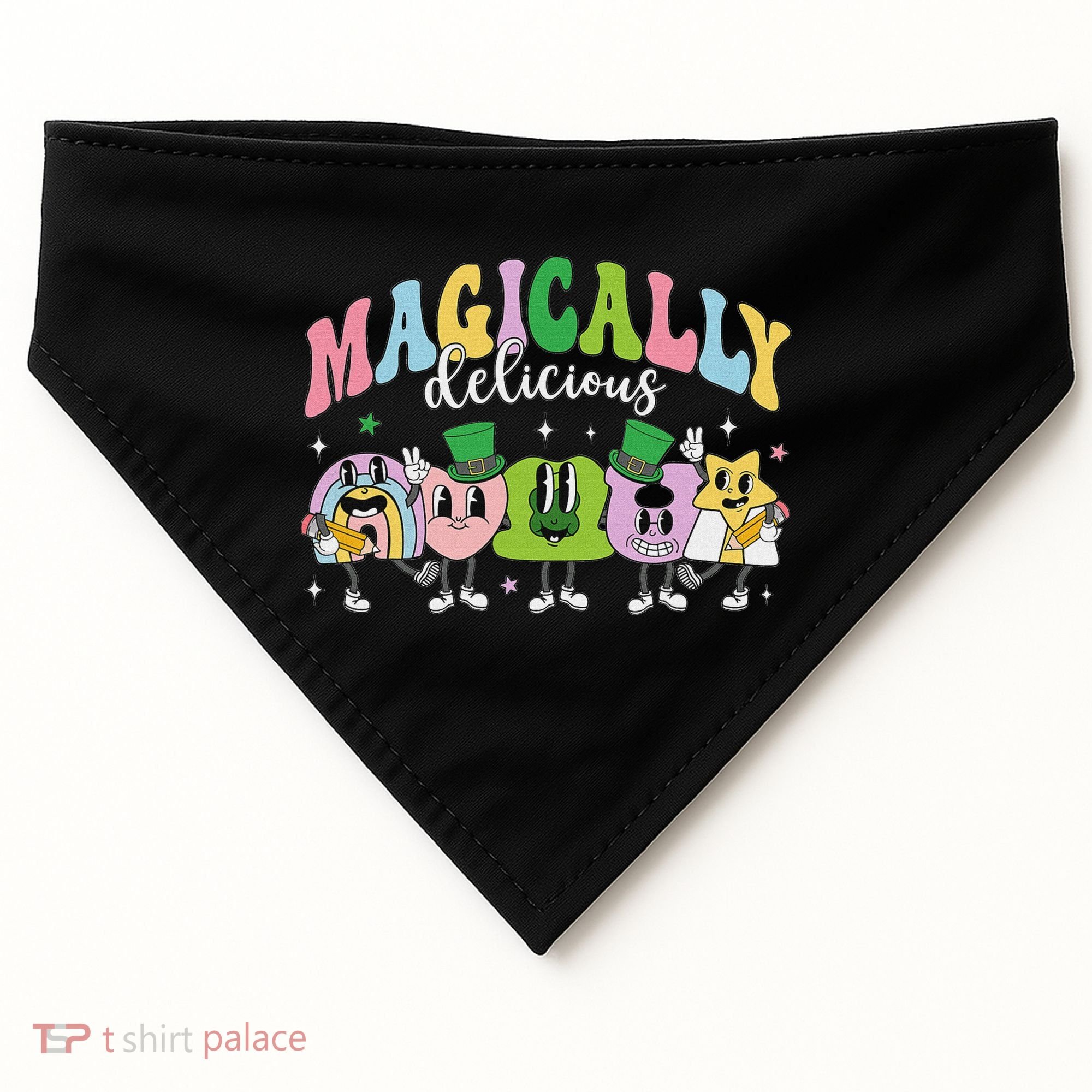 Lucky Cereal Marshmallow Shapes Magically Charms Delicious USA-Made Doggie Bandana