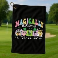 Lucky Cereal Marshmallow Shapes Magically Charms Delicious Golf Towel thumb 1