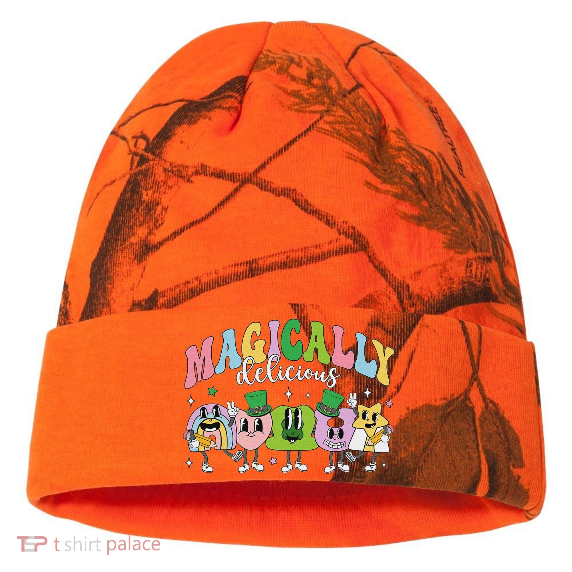 Lucky Cereal Marshmallow Shapes Magically Charms Delicious Kati Licensed 12" Camo Cuffed Beanie