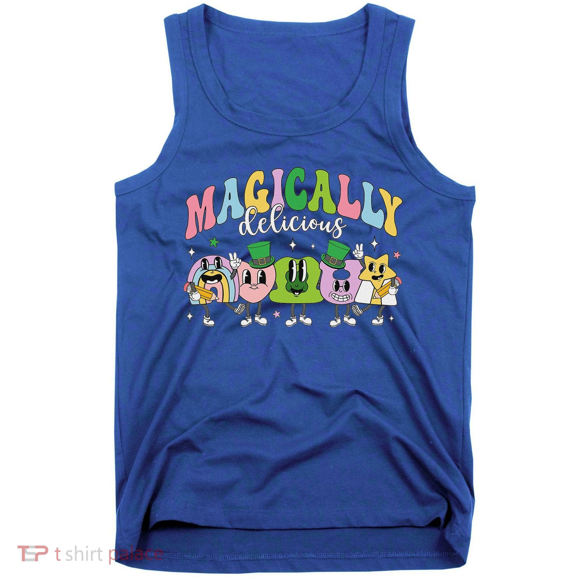 Lucky Cereal Marshmallow Shapes Magically Charms Delicious Tank Top
