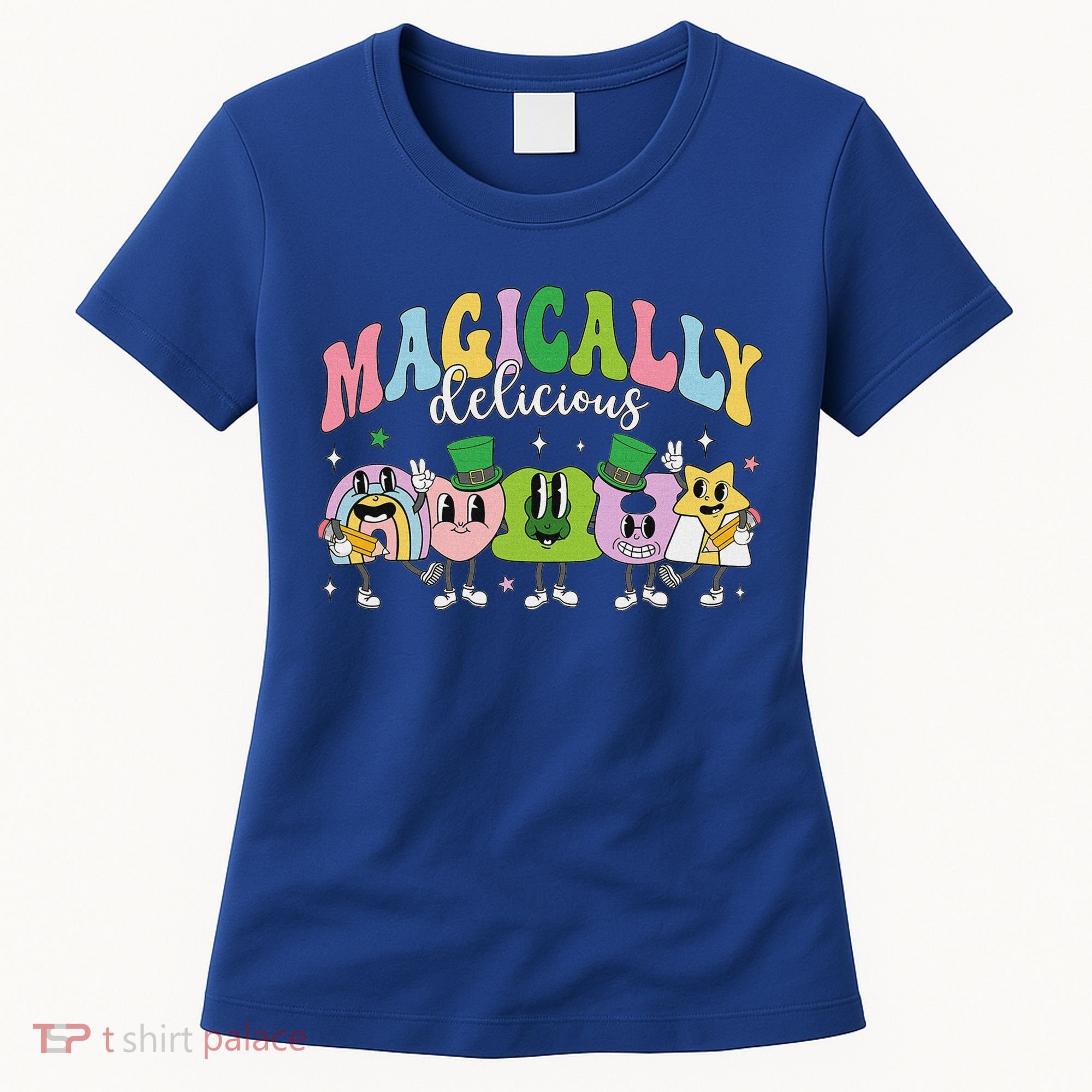 Lucky Cereal Marshmallow Shapes Magically Charms Delicious Women's T-Shirt