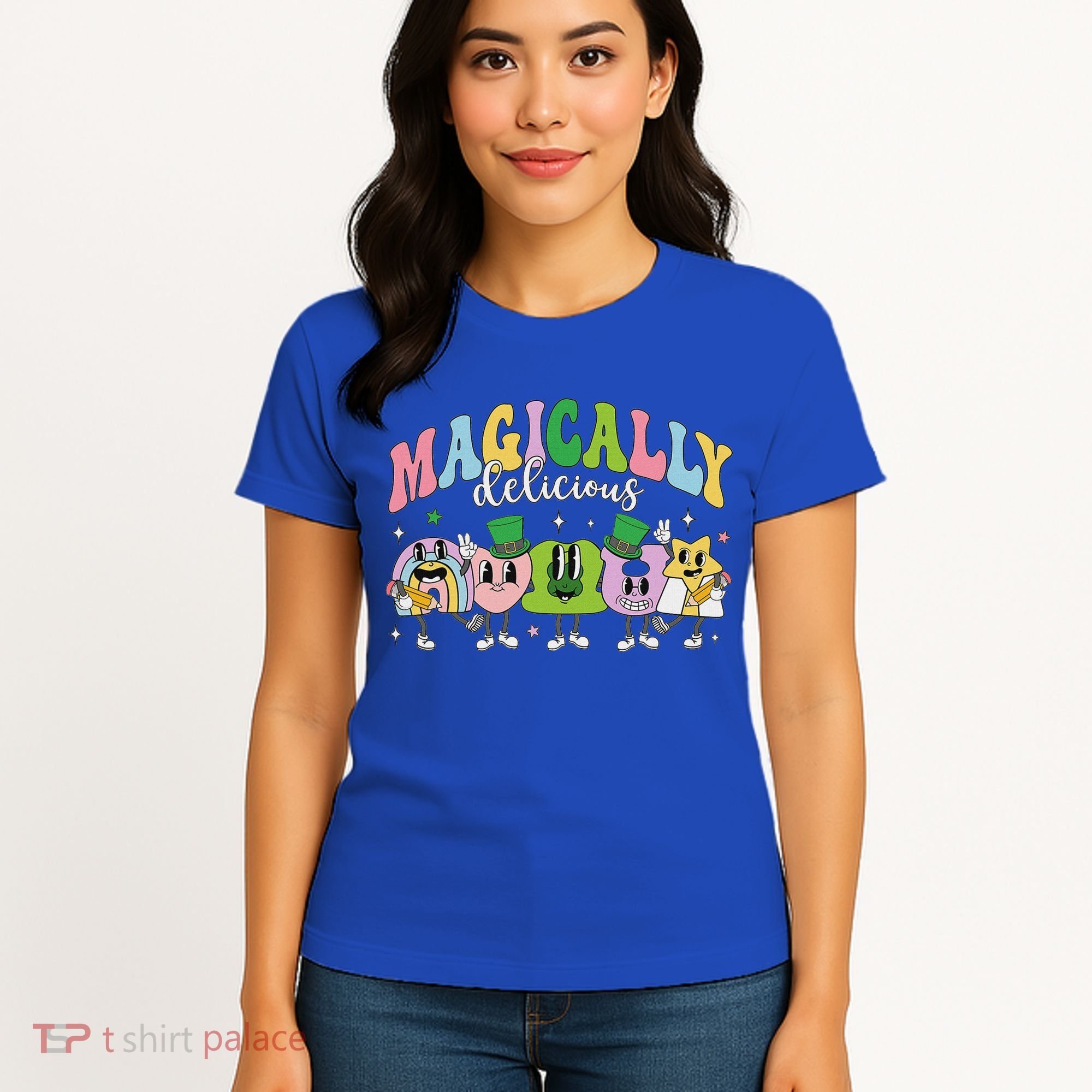 Lucky Cereal Marshmallow Shapes Magically Charms Delicious Women's T-Shirt