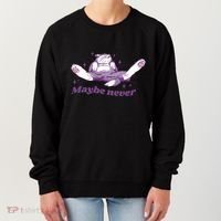 Lazy Cat Maybe Never Funny Women's Sweatshirt thumb 0