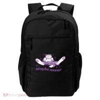 Lazy Cat Maybe Never Funny Backpack thumb 0