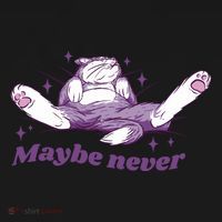 Lazy Cat Maybe Never Funny Polo thumb 3