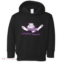 Lazy Cat Maybe Never Funny Toddler Hoodie thumb 0