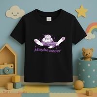 Lazy Cat Maybe Never Funny Toddler T-Shirt thumb 3