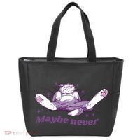 Lazy Cat Maybe Never Funny Tote Bag thumb 0
